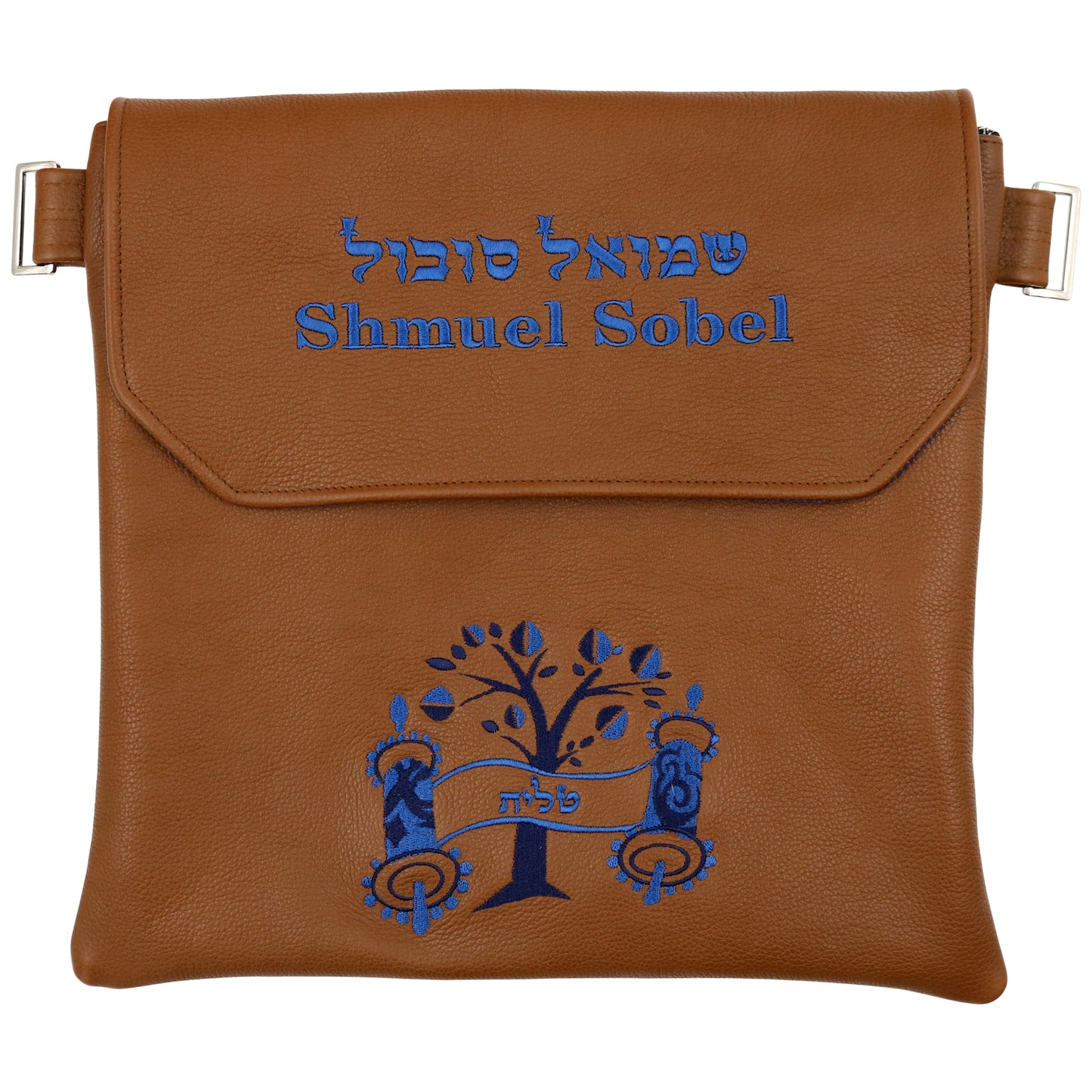 Custom Leather Tallit / Tefillin Bag Style #1000F-A3