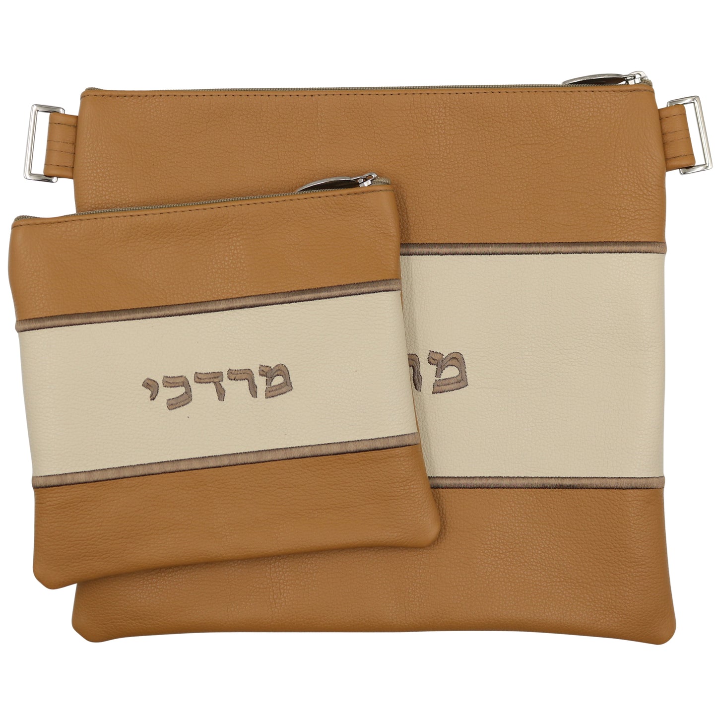 Custom Leather Tallit / Tefillin Bag Style #2001-A3