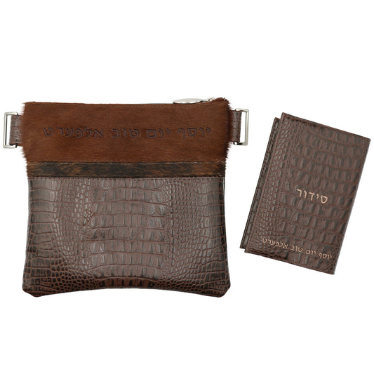 Custom Leather Tallit / Tefillin Bag Style #2012-C2