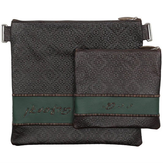 Custom Leather Tallit / Tefillin Bag Style #2014-B4