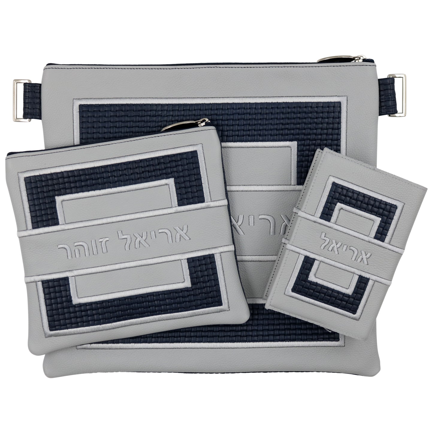 Custom Leather Tallit / Tefillin Bag Style #3005-B3