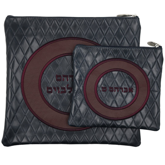 Custom Leather Tallit / Tefillin Bag Style #3007-B3