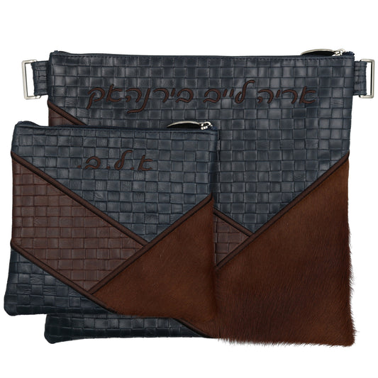 Custom Leather Tallit / Tefillin Bag Style #3021-C5