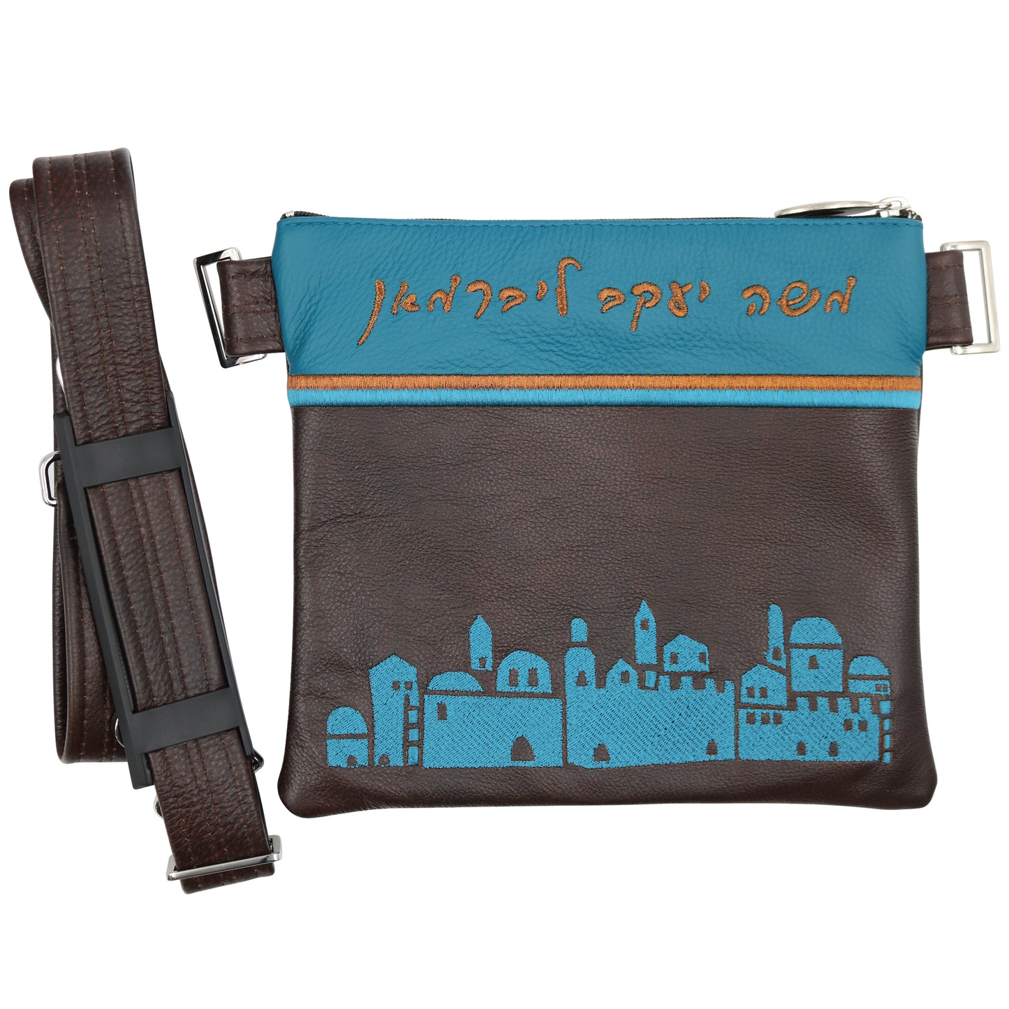 Custom Leather Tallit / Tefillin Bag Style #3065-A2