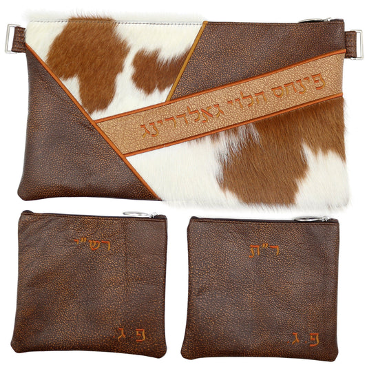 Custom Leather Tallit / Tefillin Bag Style #3089-C1