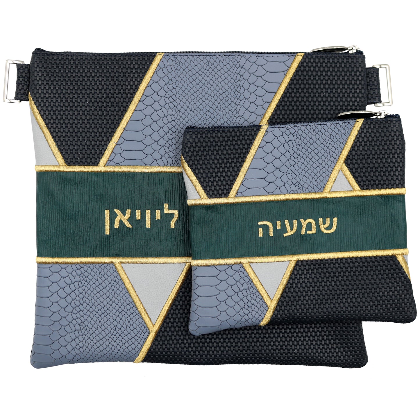 Custom Leather Tallit / Tefillin Bag Style #4006-B7
