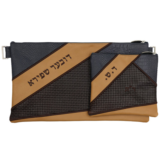 Custom Leather Tallit / Tefillin Bag Style #4008-B4