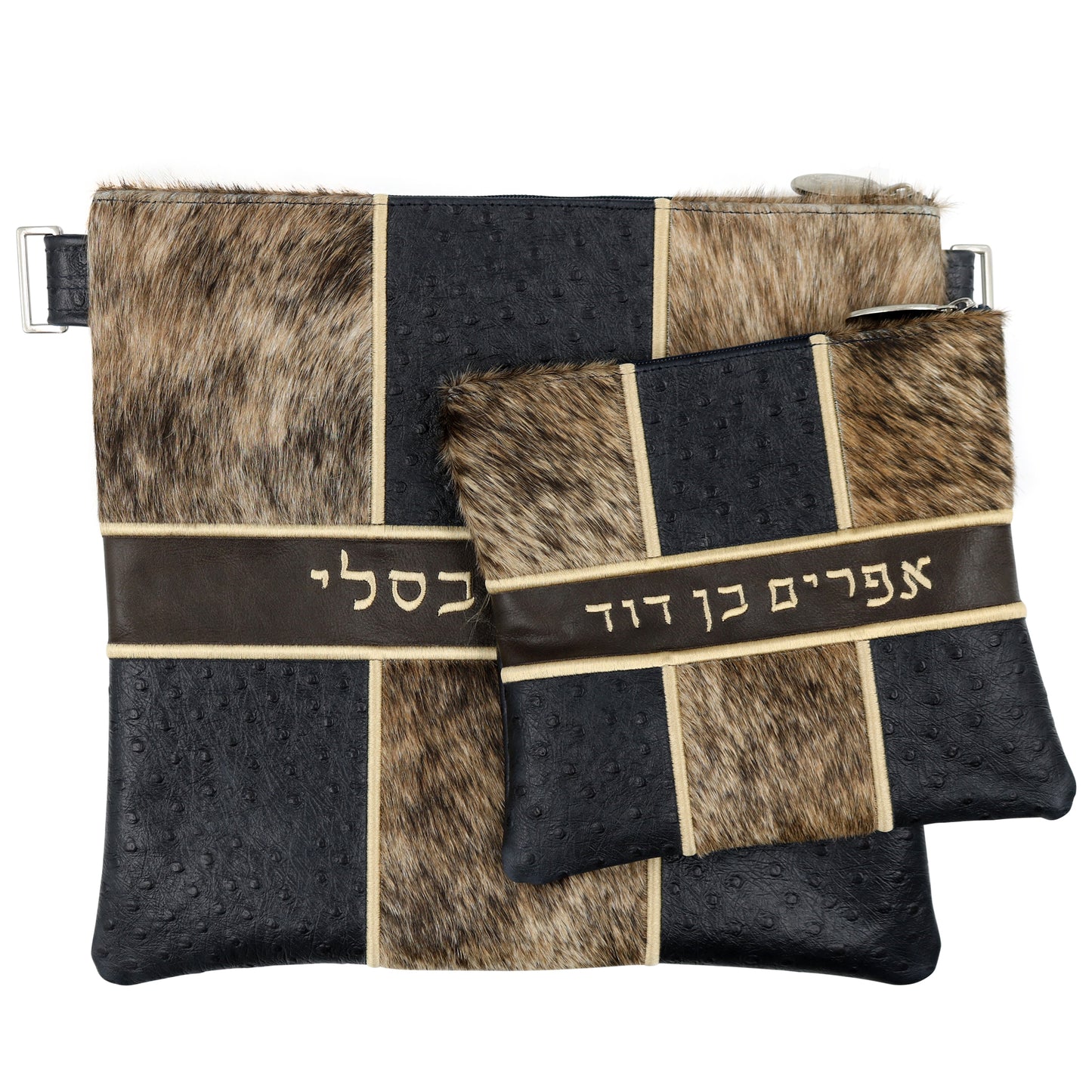 Custom Leather Tallit / Tefillin Bag Style #4009-C4