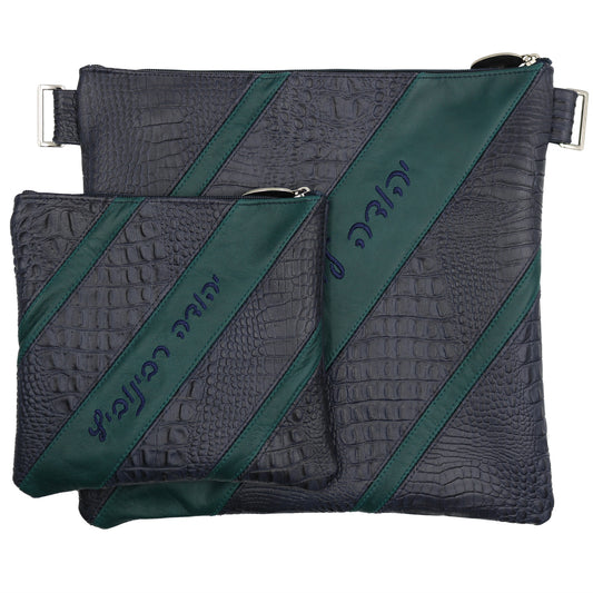 Custom Leather Tallit / Tefillin Bag Style #4051-B1