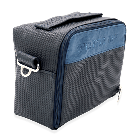 Custom Leather Travel Tallit / Tefillin Bag Style #6000-B18