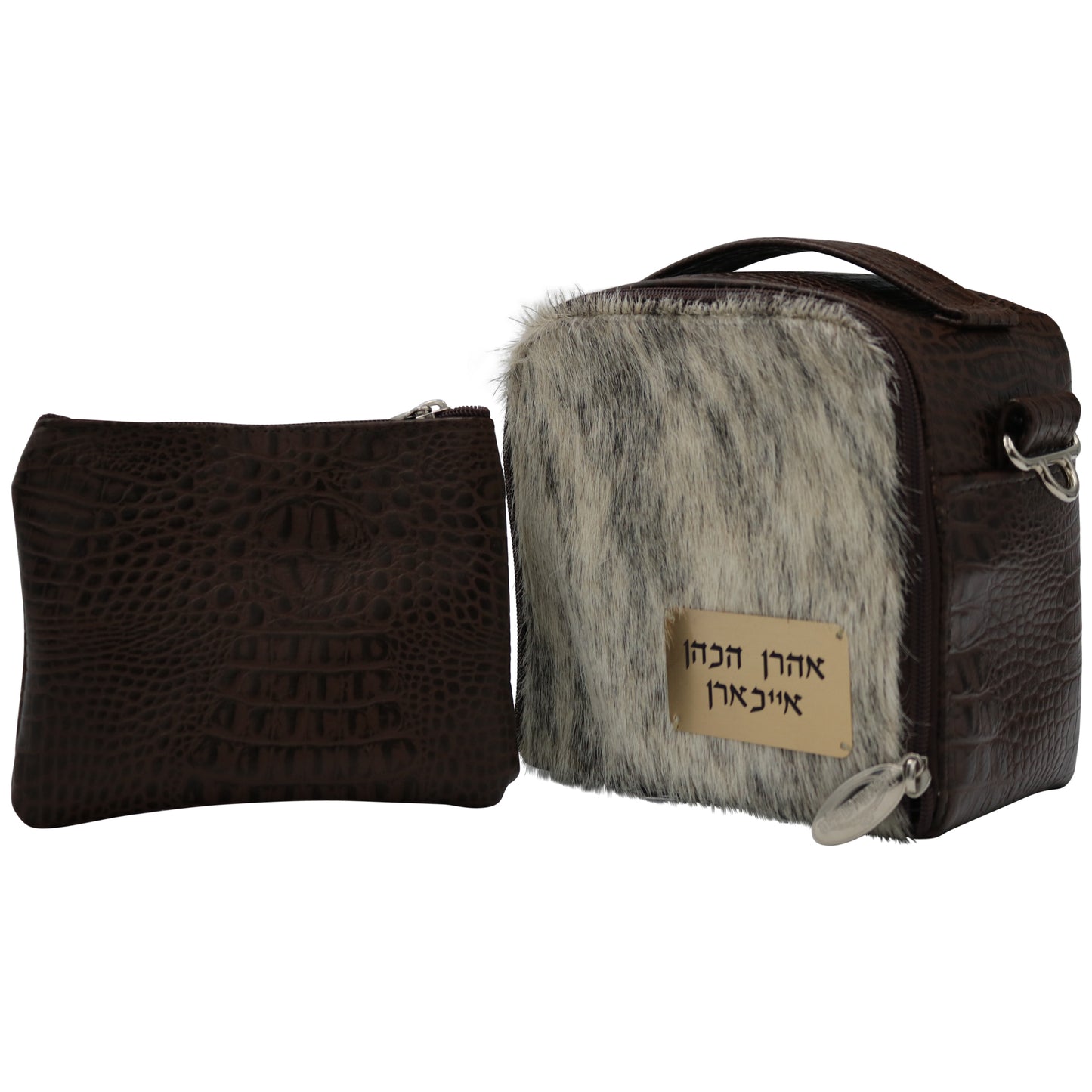 Custom Leather Travel Tallit / Tefillin Bag Style #6000-C13