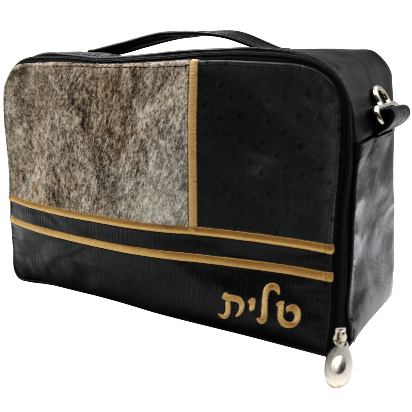 Custom Leather Travel Tallit / Tefillin Bag Style #6000-C14