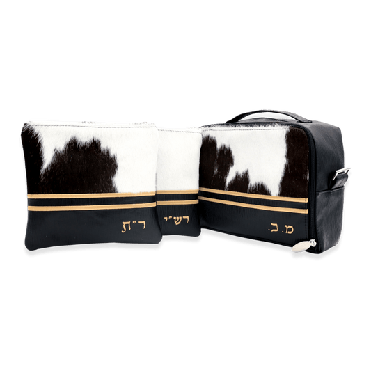 Custom Leather Travel Tallit / Tefillin Bag Style #6000-C3
