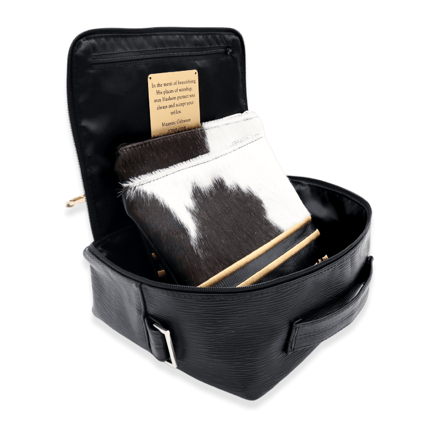 Custom Leather Travel Tallit / Tefillin Bag Style #6000-C3