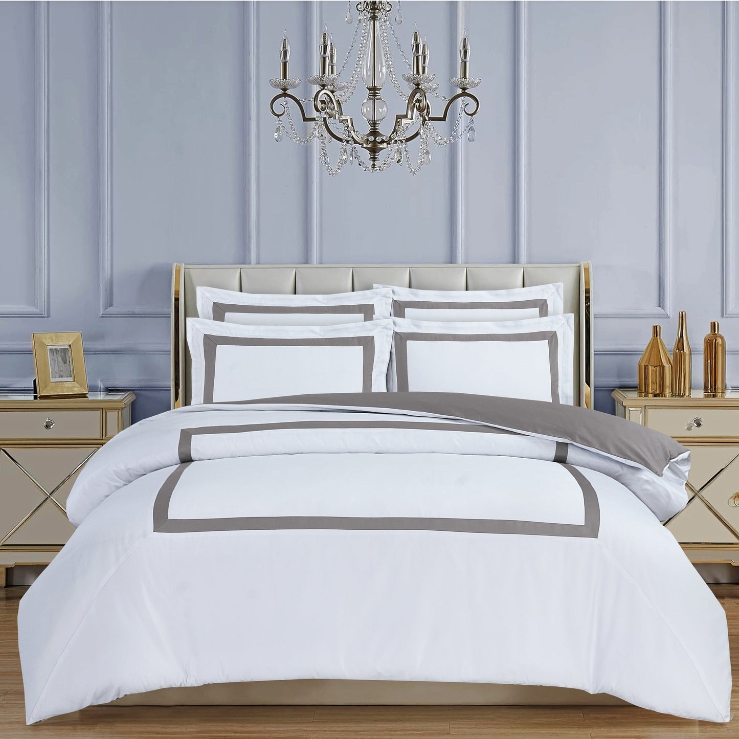 Province Hotel Collection - White - Taupe Tape #BL2-8
