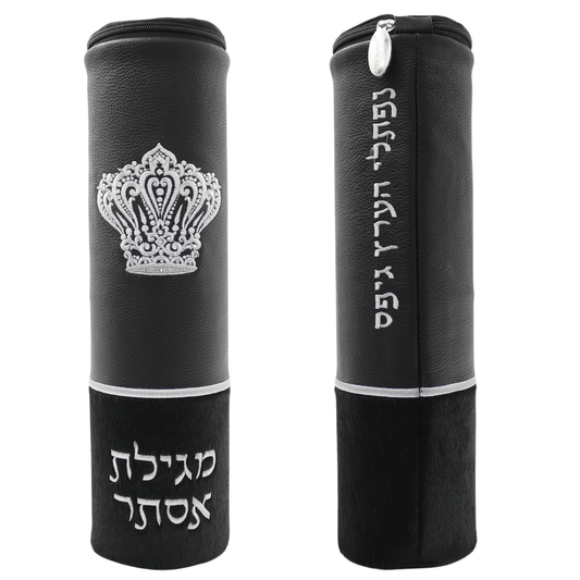 Custom Fur & Leather Megillah Tube #MT31