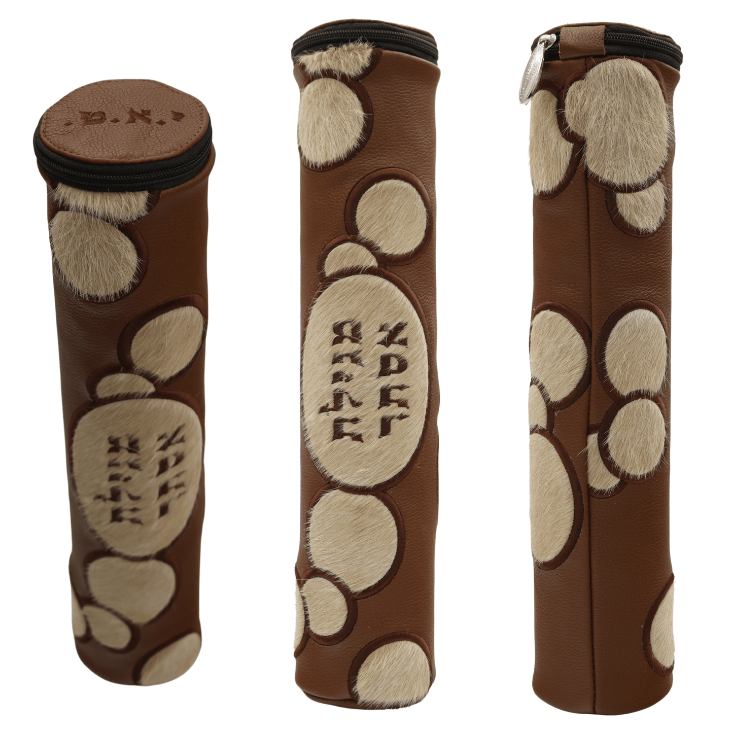 Custom Fur & Leather Megillah Tube #MT36