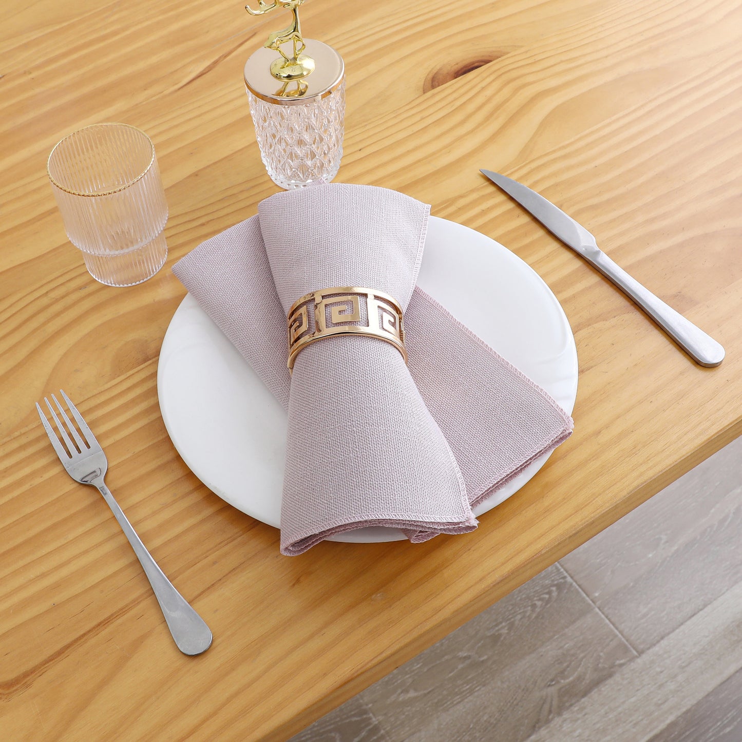 Napkins - 6pc Set - 18"x18" Rose #NPK1802