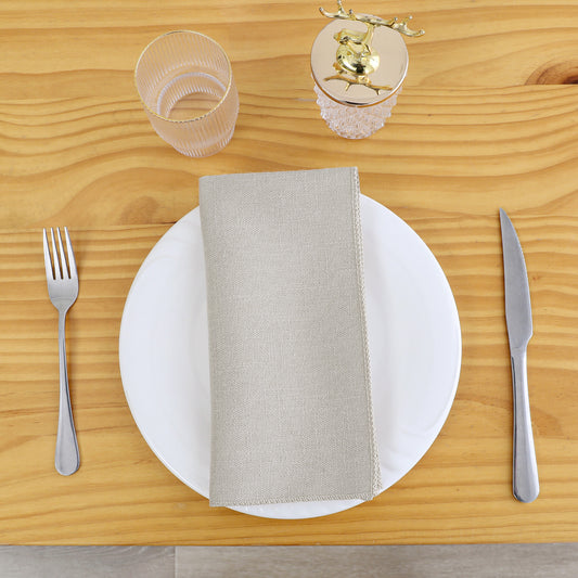 Napkins - 6pc Set - 18"x18" Taupe #NPK1805