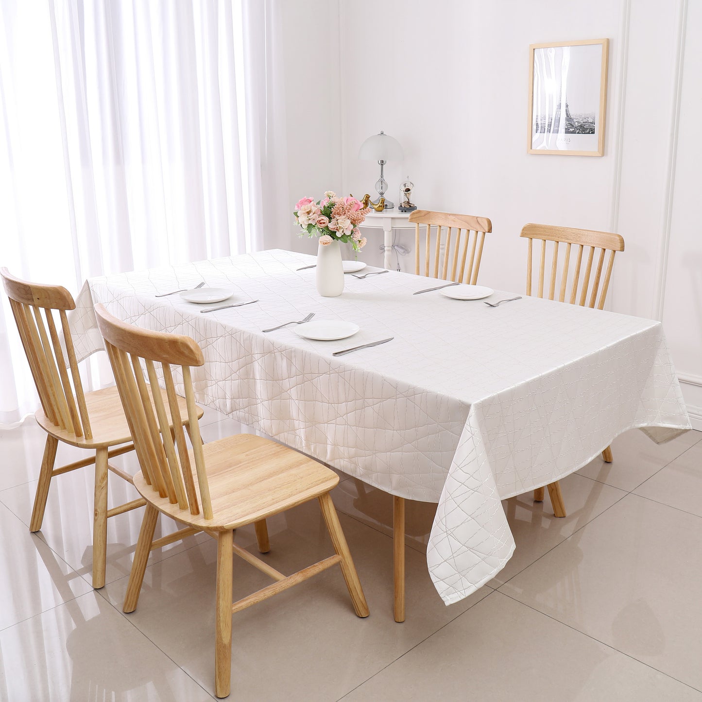 Shul Tablecloth Jacquard #STC1334