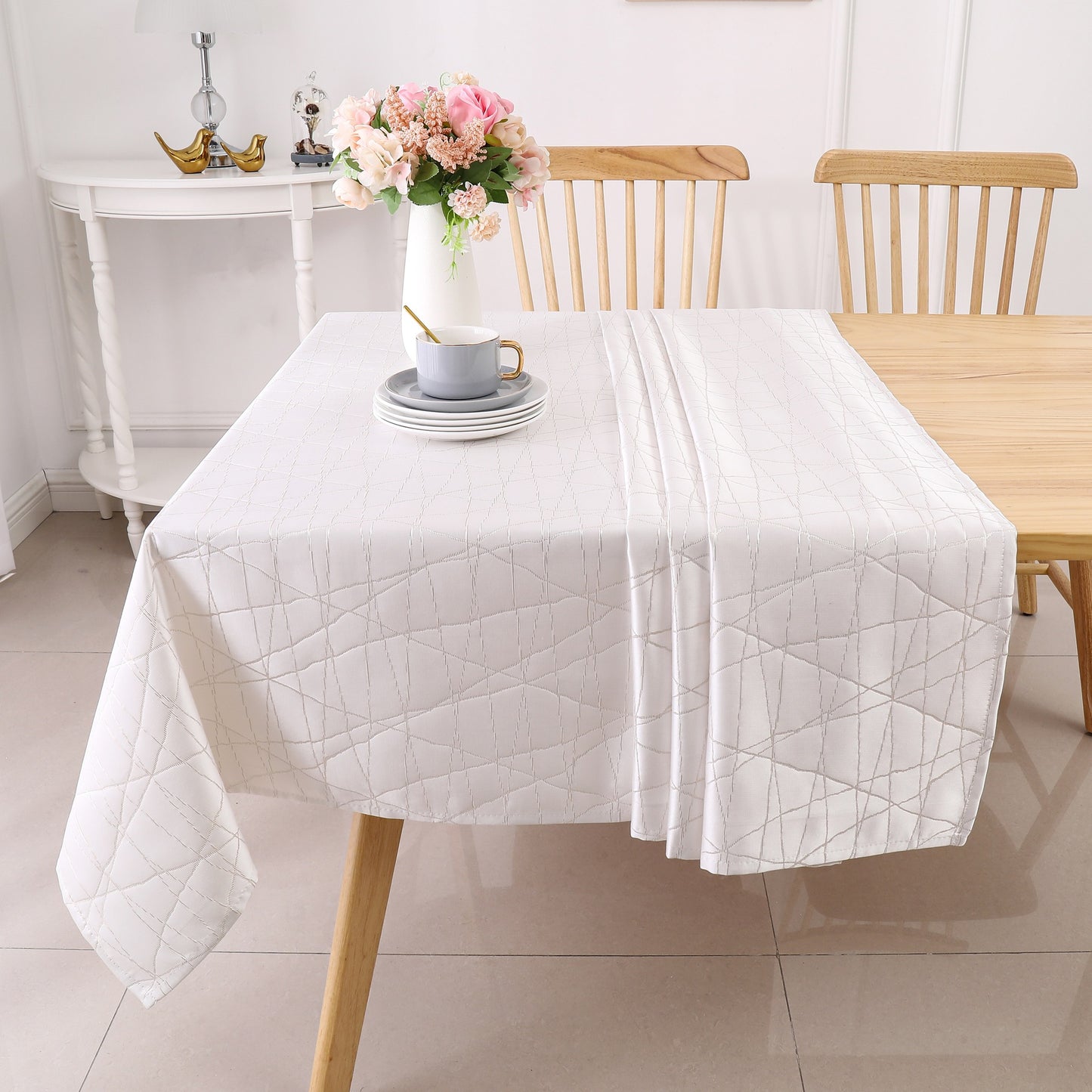 Shul Tablecloth Jacquard #STC1334