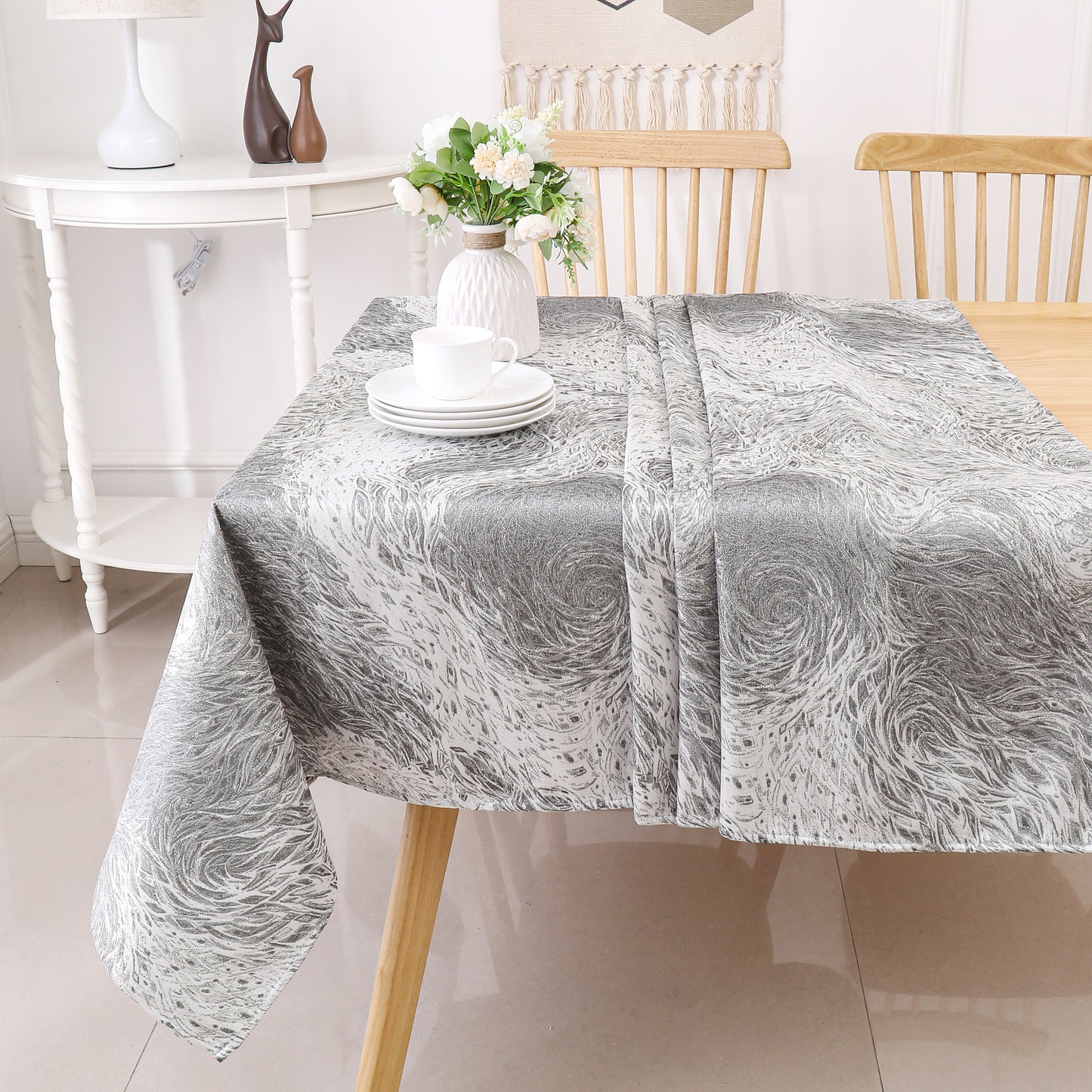 Shul Tablecloth Jacquard #STC1353