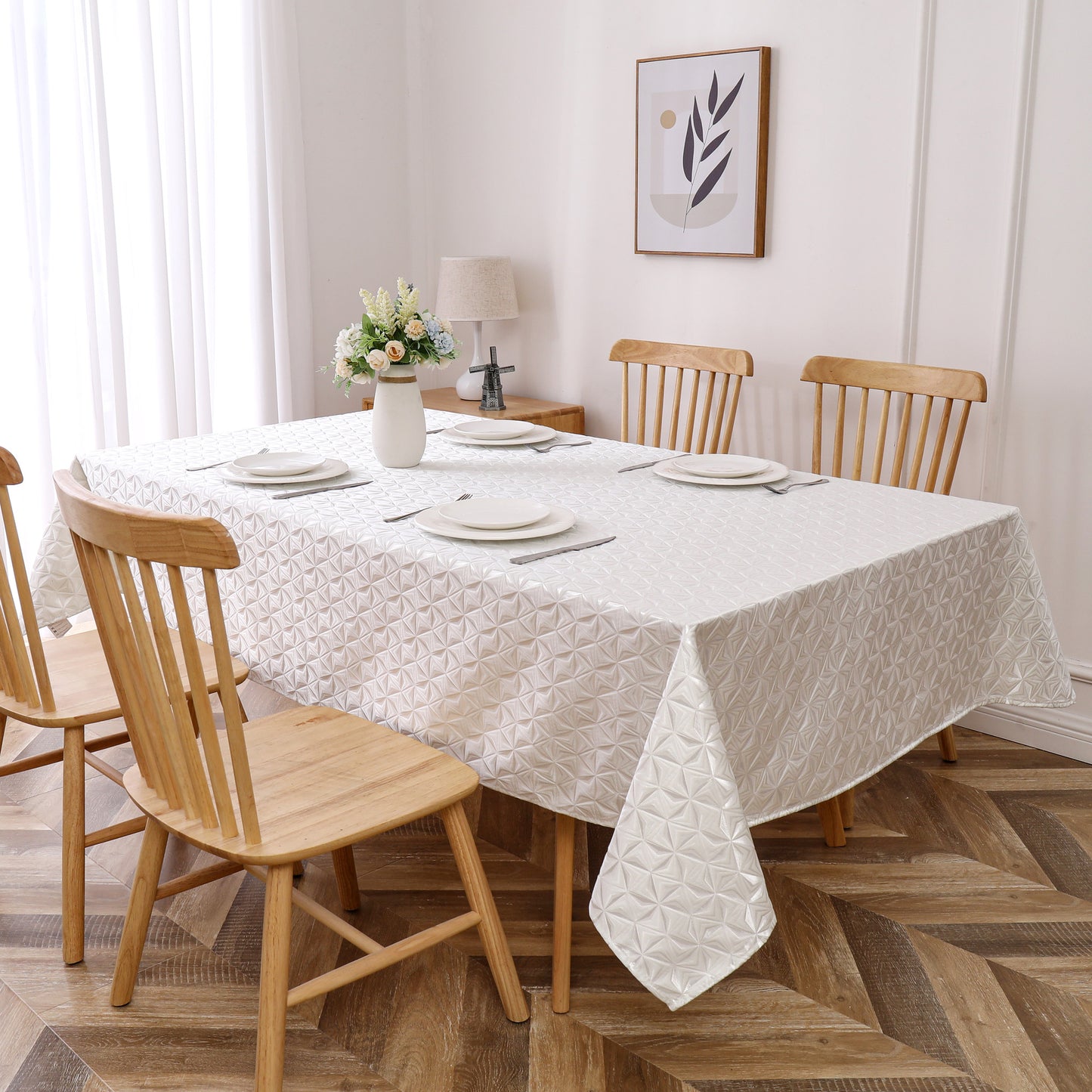 Shul Tablecloth Jacquard #STC1360