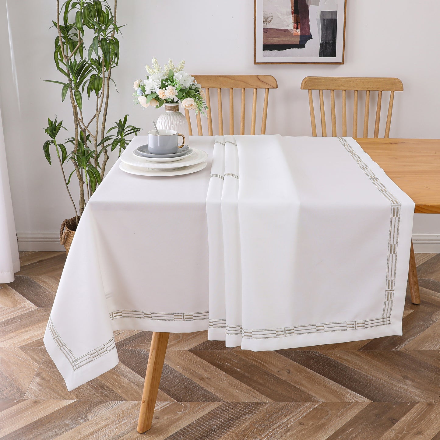 Tablecloth Poly Linen-Look #TC1556