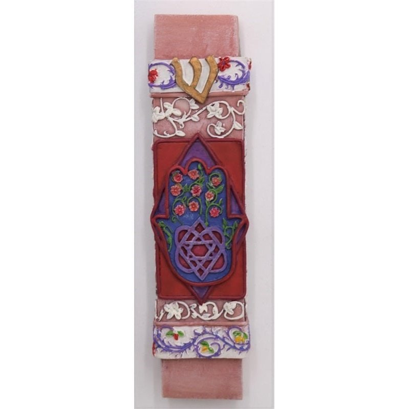 Mezuzah Case - Hamsa 4"