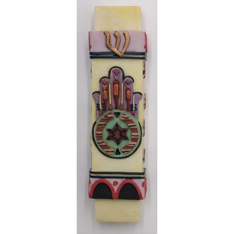 Mezuzah Case - Hamsa 4"