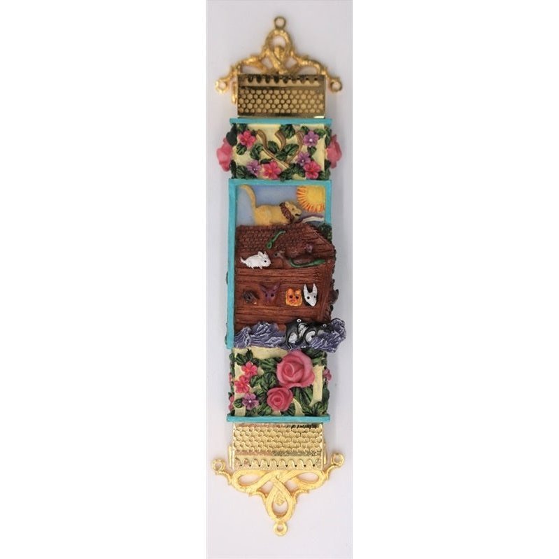 Mezuzah Case - Noah's Arc 5"