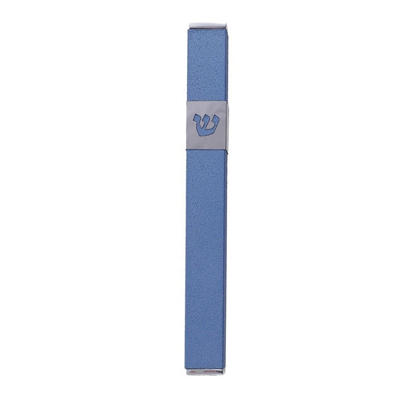 Mezuzah Case - Shin - Blue 4.7"