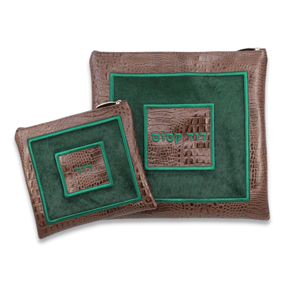 Custom Leather Tallit / Tefillin Bag Style #3015-C2