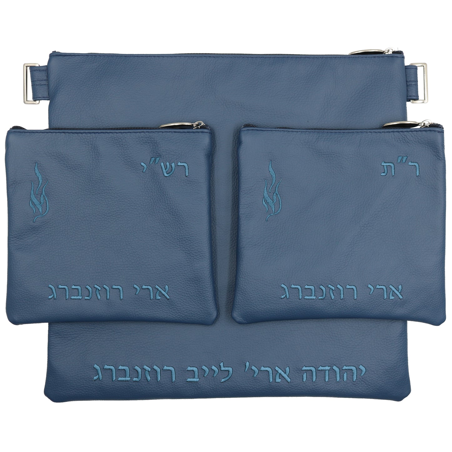 Custom Leather Tallit / Tefillin Bag Style #1000-A10