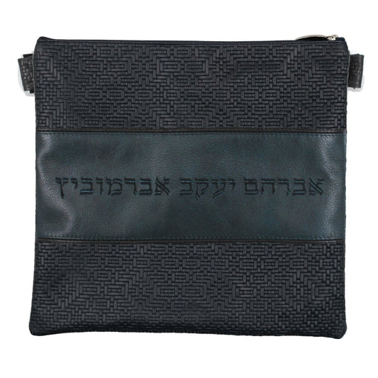 Custom Leather Tallit / Tefillin Bag Style #2000-B12