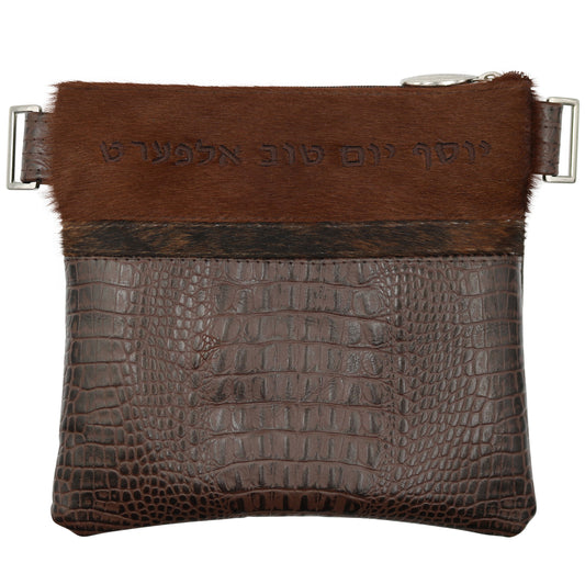 Custom Leather Tallit / Tefillin Bag Style #2012-C2