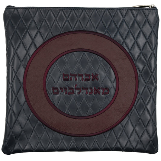 Custom Leather Tallit / Tefillin Bag Style #3007-B3