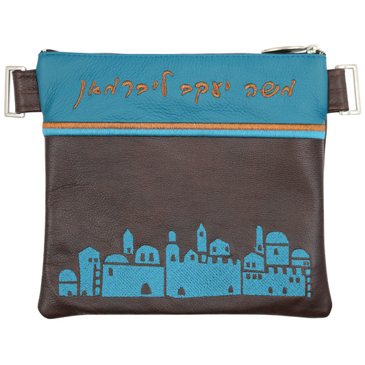 Custom Leather Tallit / Tefillin Bag Style #3065-A2