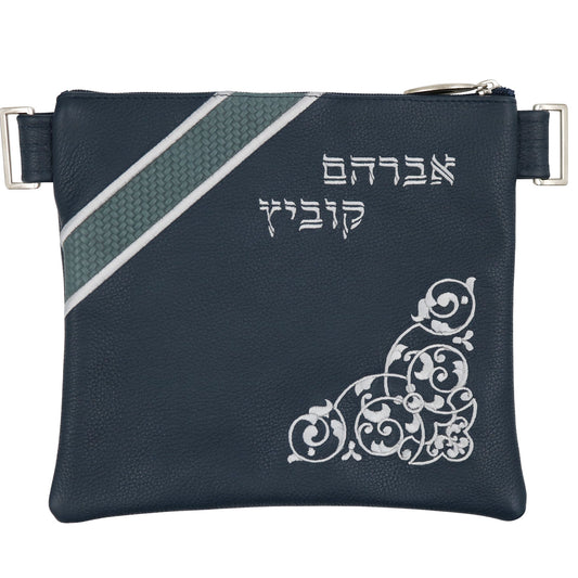 Custom Leather Tallit / Tefillin Bag Style #3079-B1