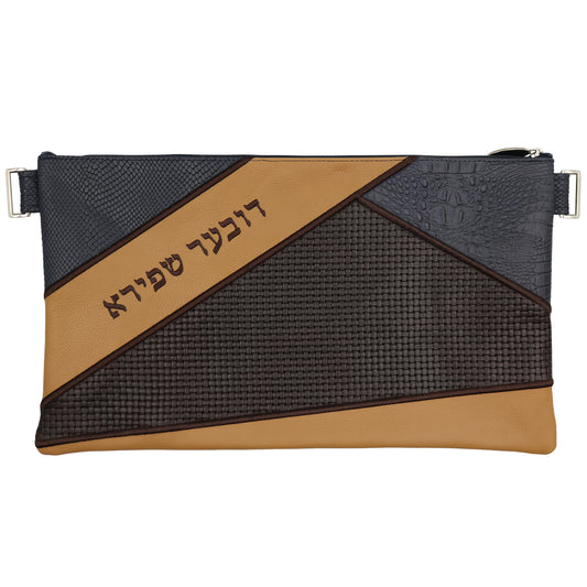 Custom Leather Tallit / Tefillin Bag Style #4008-B4