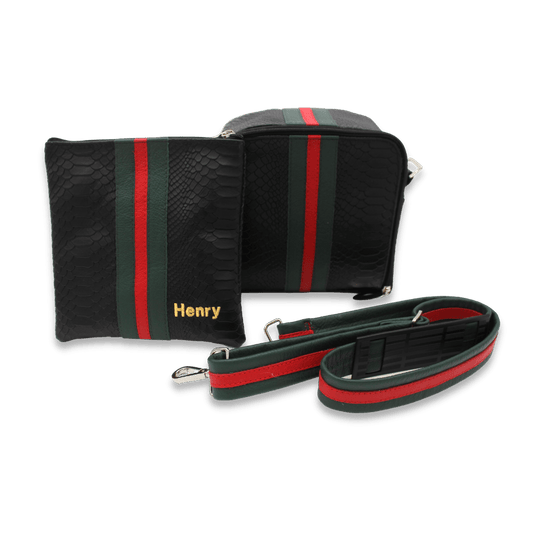 Custom Leather Travel Tallit / Tefillin Bag Style #6000-B11