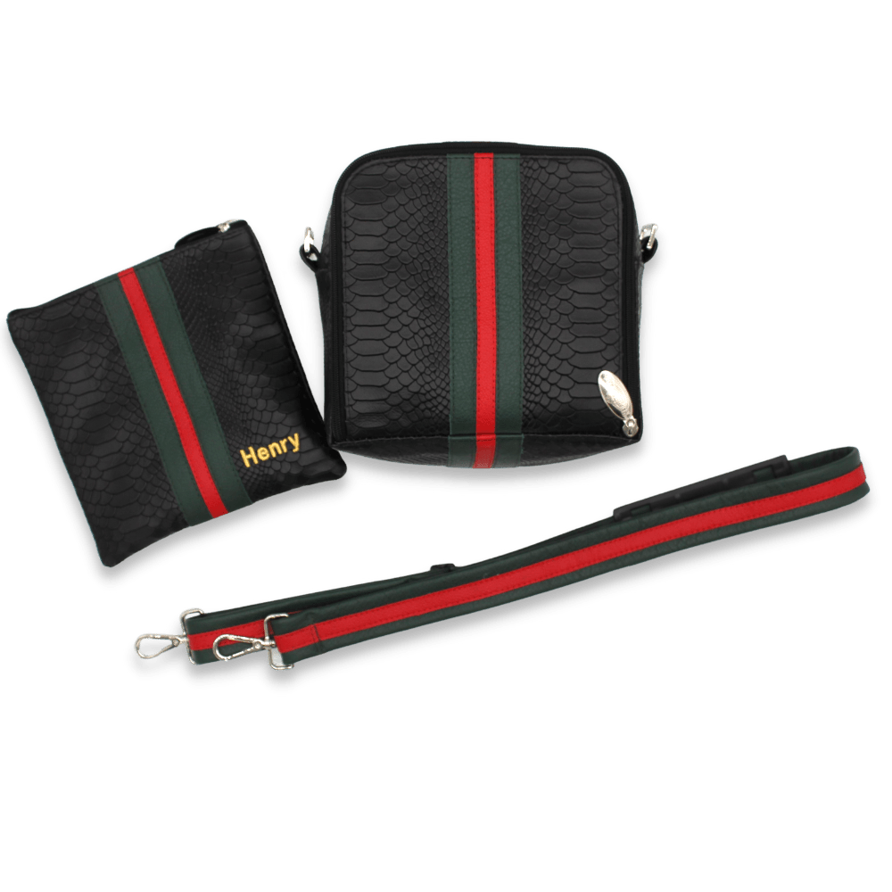 Custom Leather Travel Tallit / Tefillin Bag Style #6000-B11