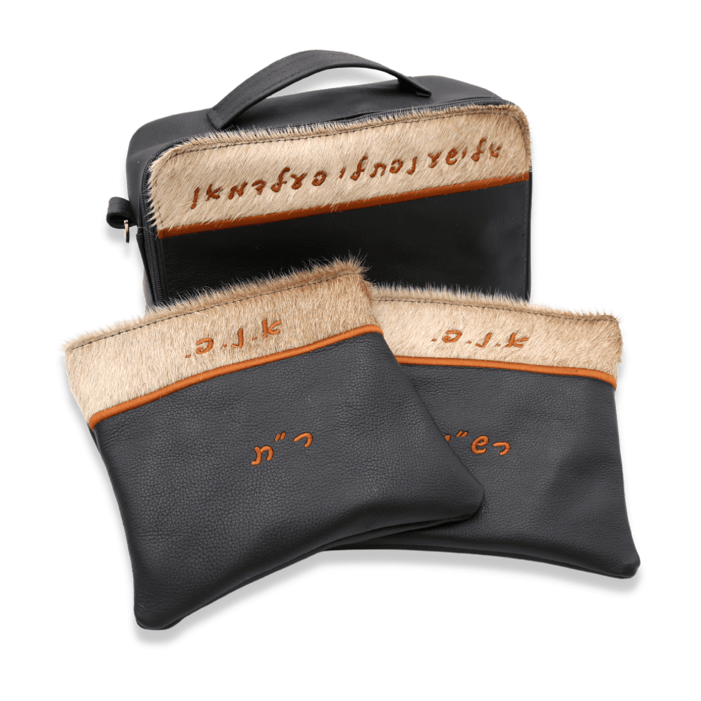 Custom Leather Travel Tallit / Tefillin Bag Style #6000-C7