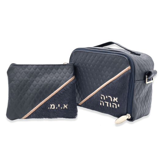 Custom Leather Travel Tallit / Tefillin Bag Style #6000-C8