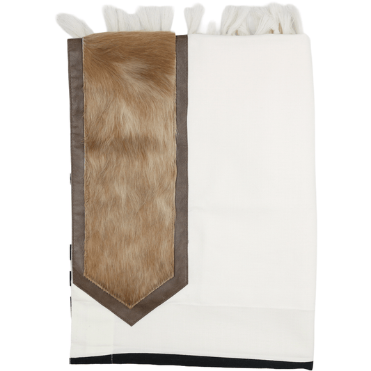Custom Atarah - Brown Fur with Brownstone Leather Border