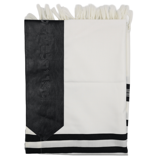 Custom Atarah - Black Weathered Leather - Se'u Yedechem Kodesh.. Inscribed