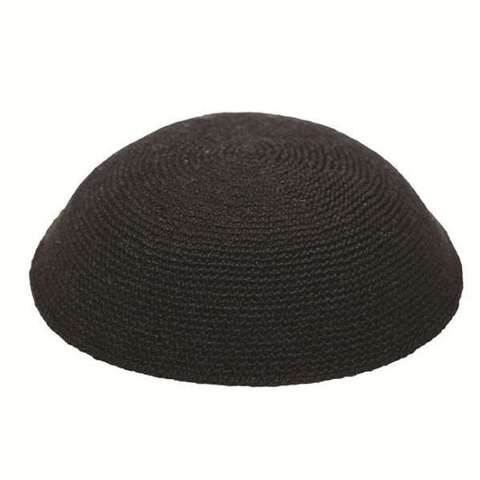 Knit Kippot - Black #DMCBK