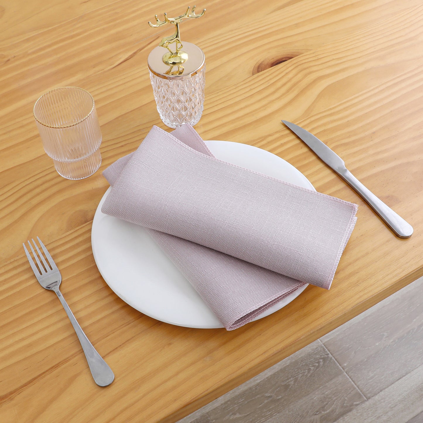 Napkins - 6pc Set - 18"x18" Rose #NPK1802