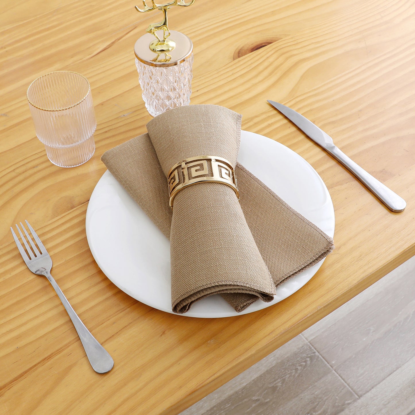 Napkins - 6pc Set - 18"x18" Gold #NPK1806
