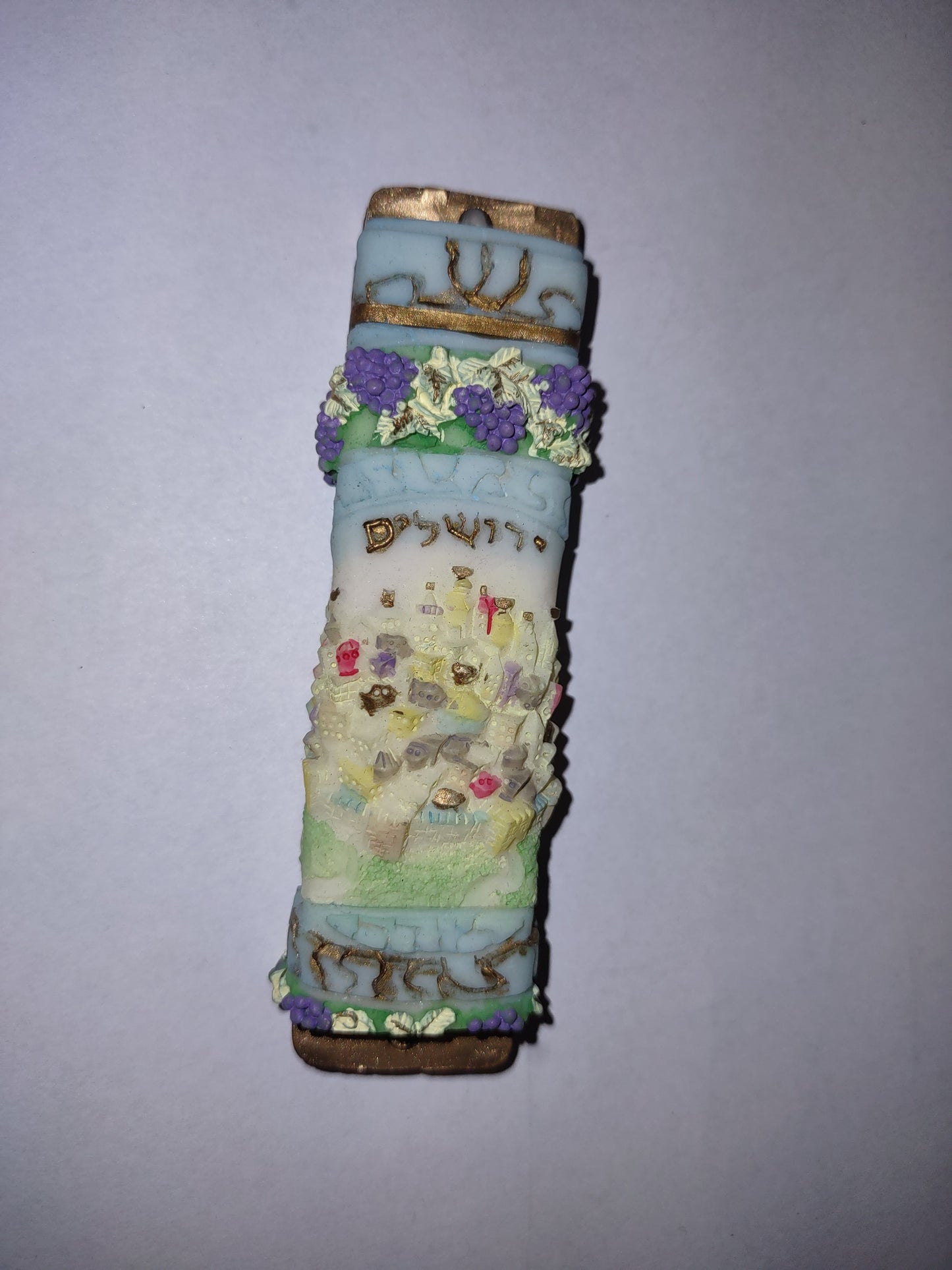 Mezuzah Case - Jerusalem 4"